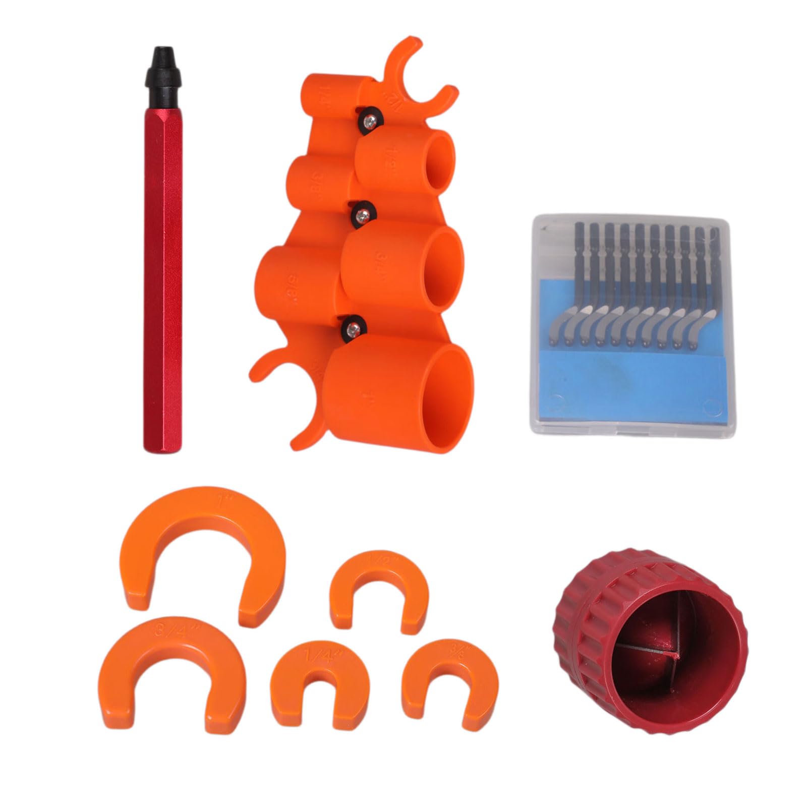 Easy to Use Fast Change Handheld Pipe Deburring Smoother Tool Smooths Rough Edged on Various Pipe Materials Instantly Home Repair Equipment