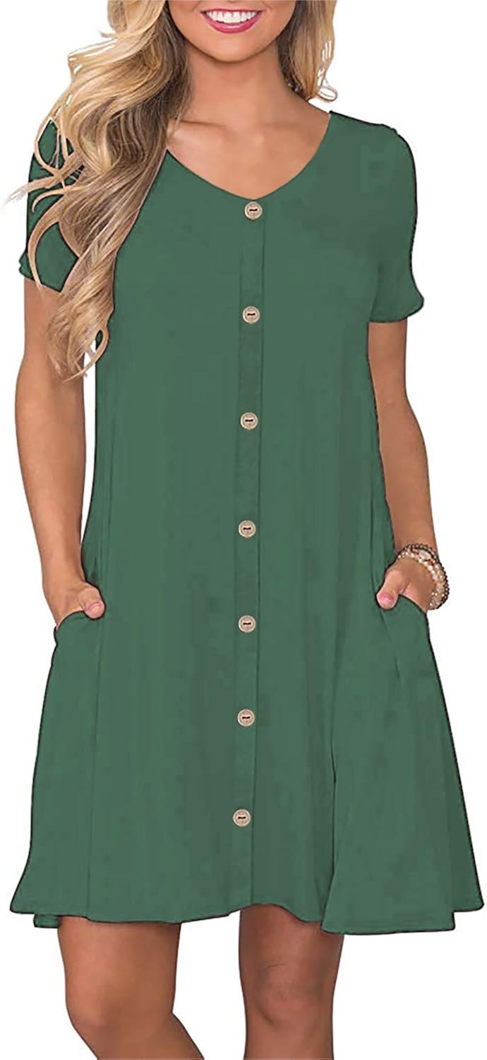 button swing dress