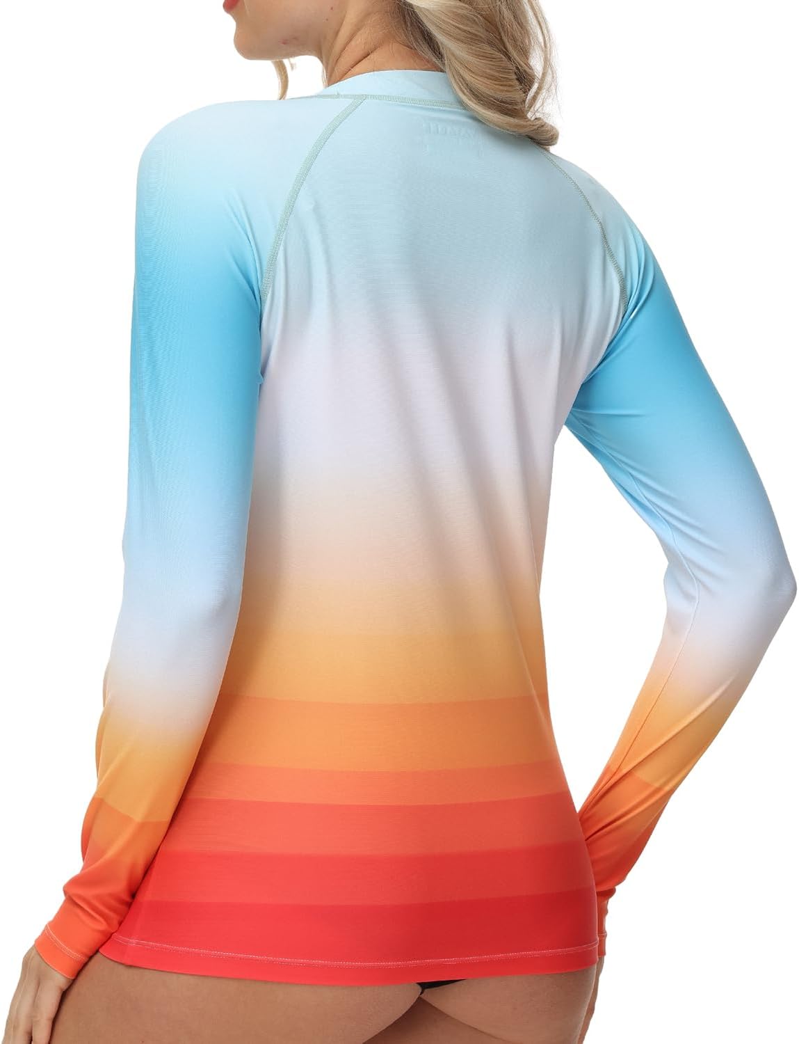 VAYAGER Womens Rash Guard UPF 50+ Swim Shirts Long Sleeve Quick Dry Water Beach Surfing Swimming Tops with Thumb Hole - Image 3