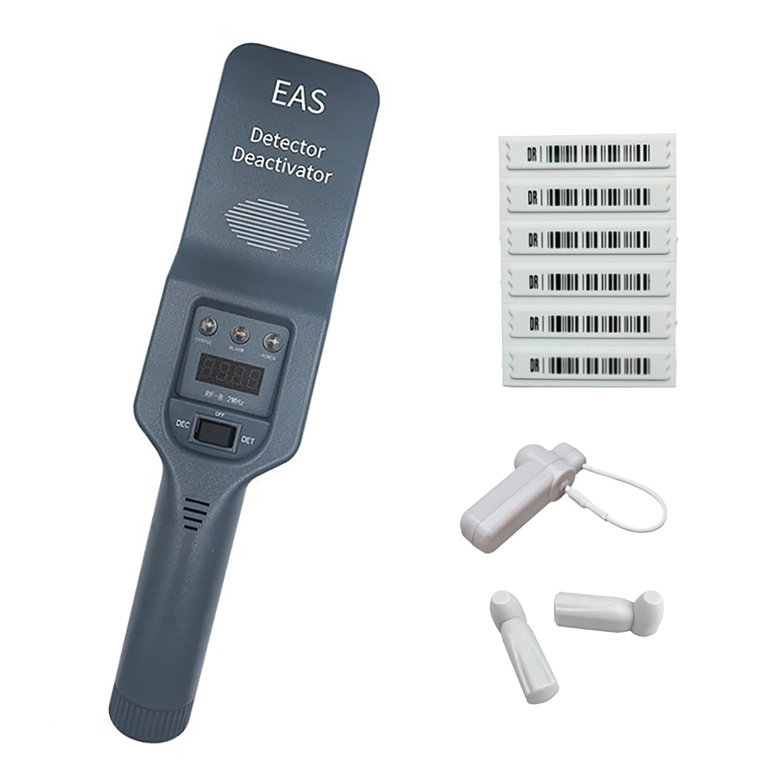 Détecteur/désactivateur d'étiquettes de sécurité EAS, appareil antivol portable avec alarme sonore et lumineuse, système 58 kHz/8,2 MHz, pour les supermarchés et les entrepôts(AM 58KHZ)