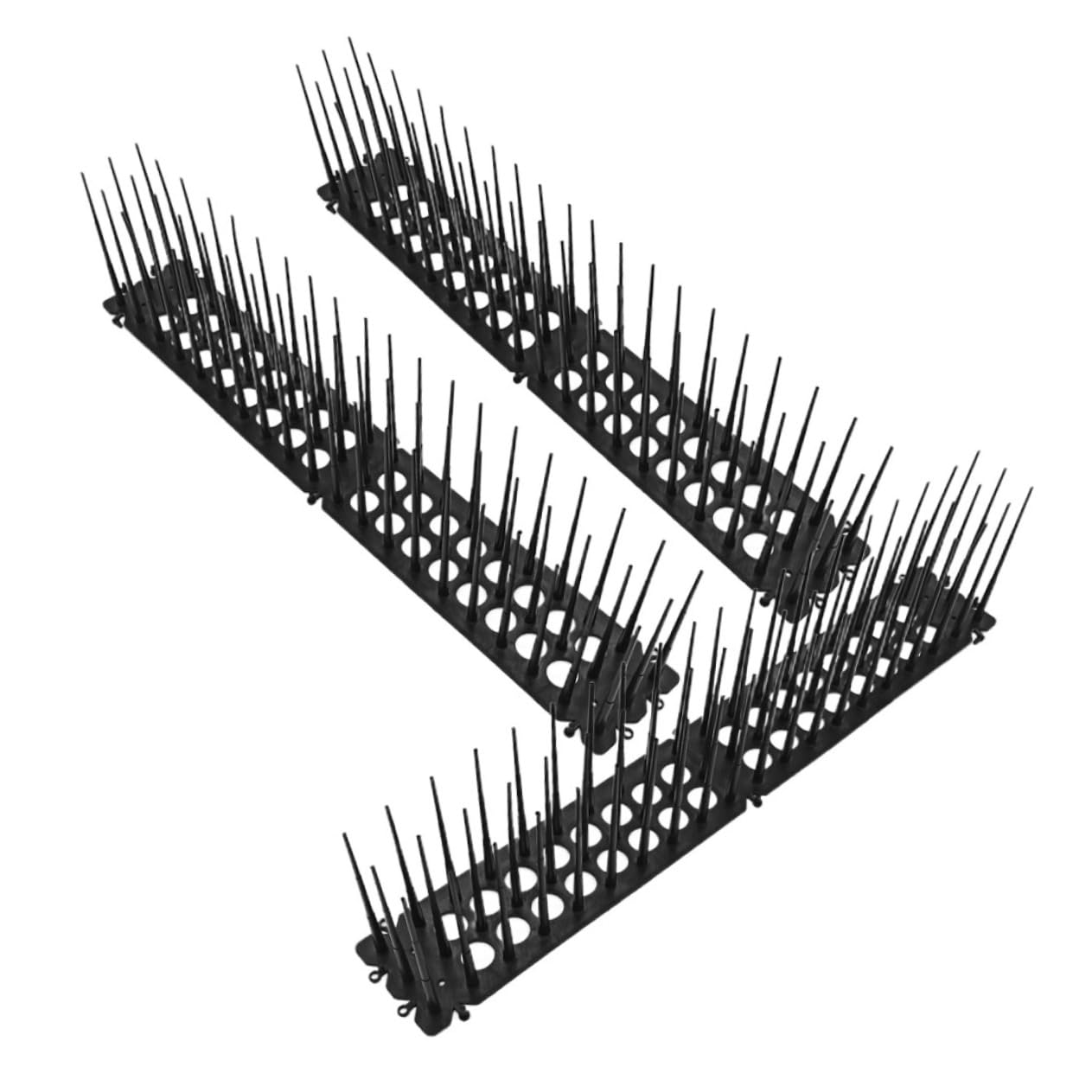 WOONEKY 9stücke Vogelabwehr-Spikes Kunststoff Effektiver Schutz Für Garten Und Zäune Gegen Tauben Katzen Raben Und Andere Tiere Einfache Installation Hohe Wirksamkeit Design