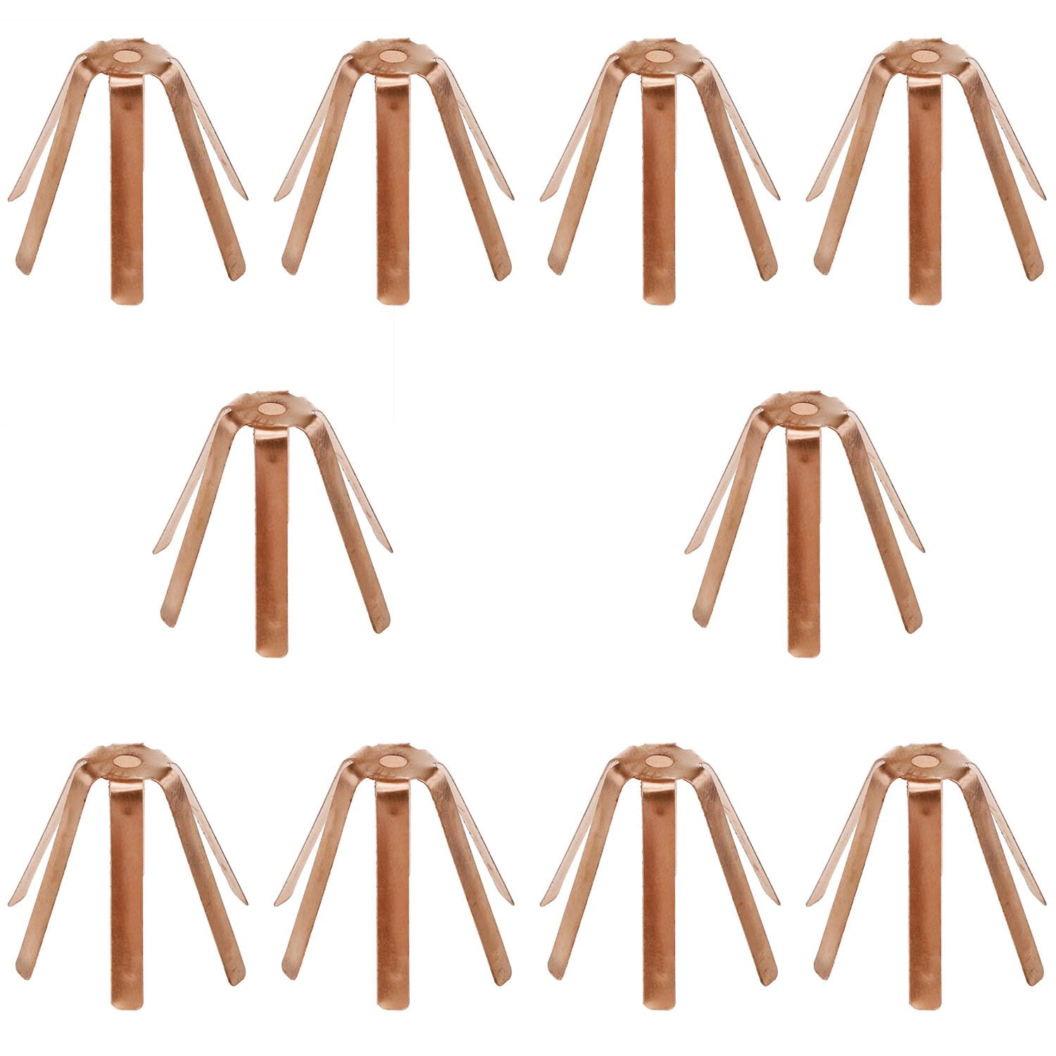 AYLIFU 10pcs Universal Golf Brass Adapter Shims 6 Legs Golf Shaft Shims for 335 .350 .355 .370 Shaft Golf Accessories