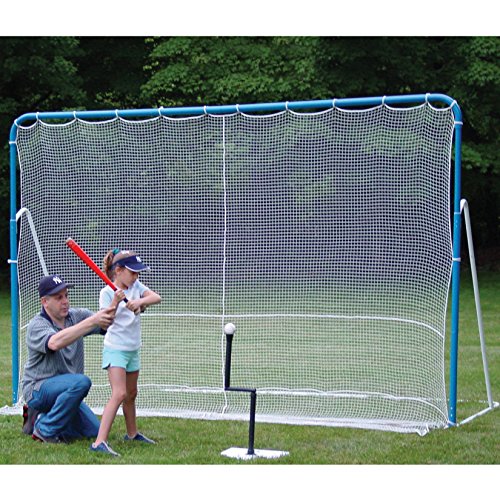 EZGoal 6-in-1 Multi-Sport Folding Tilting Backstop/Goal, Blue (Soccer, Baseball,Golf, Lacrosse, Hockey, Tennis) - Thumbnail 6