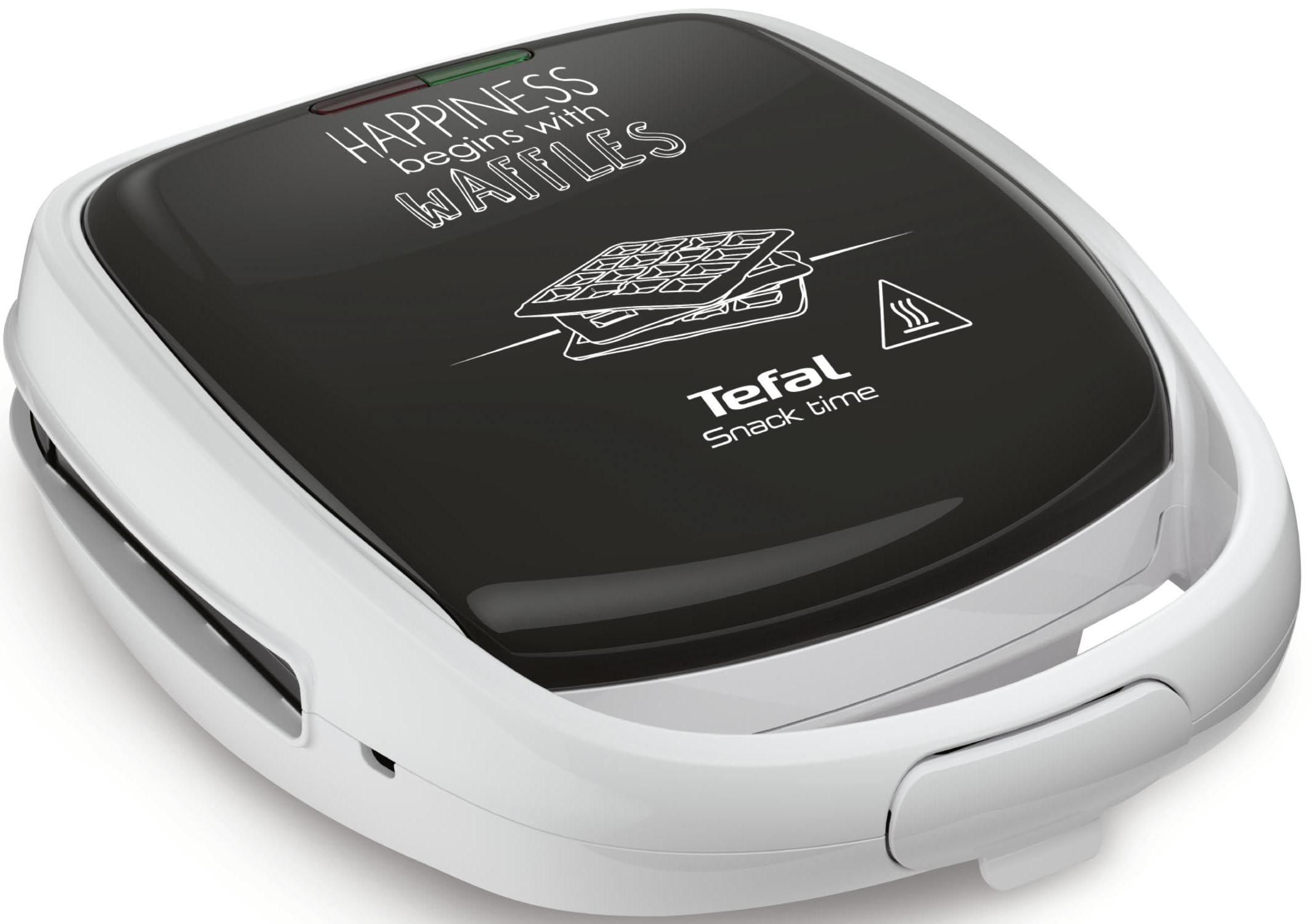 TEFAL SW341112 Snack Time Happiness Waffle Croque, Tellerspiele inklusive, Kontrollleuchte, Griffverriegelung, vertikale Aufbewa