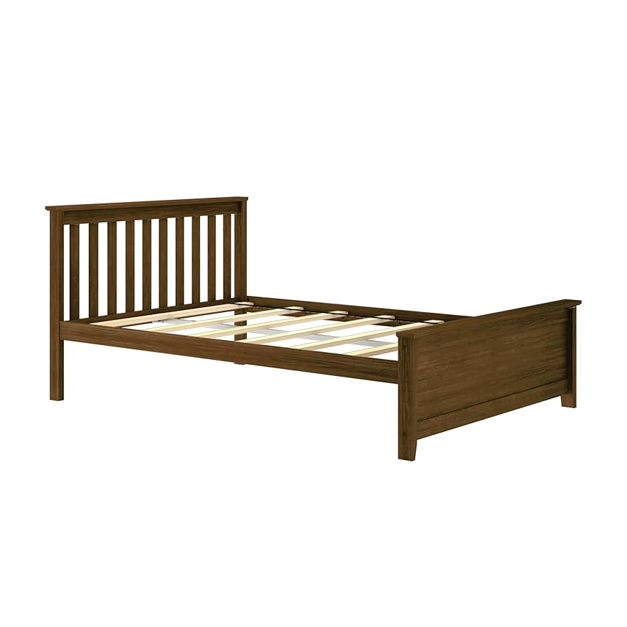 Amazon.com: Max & Lily Full Size Bed Frame with Slatted Headboard
