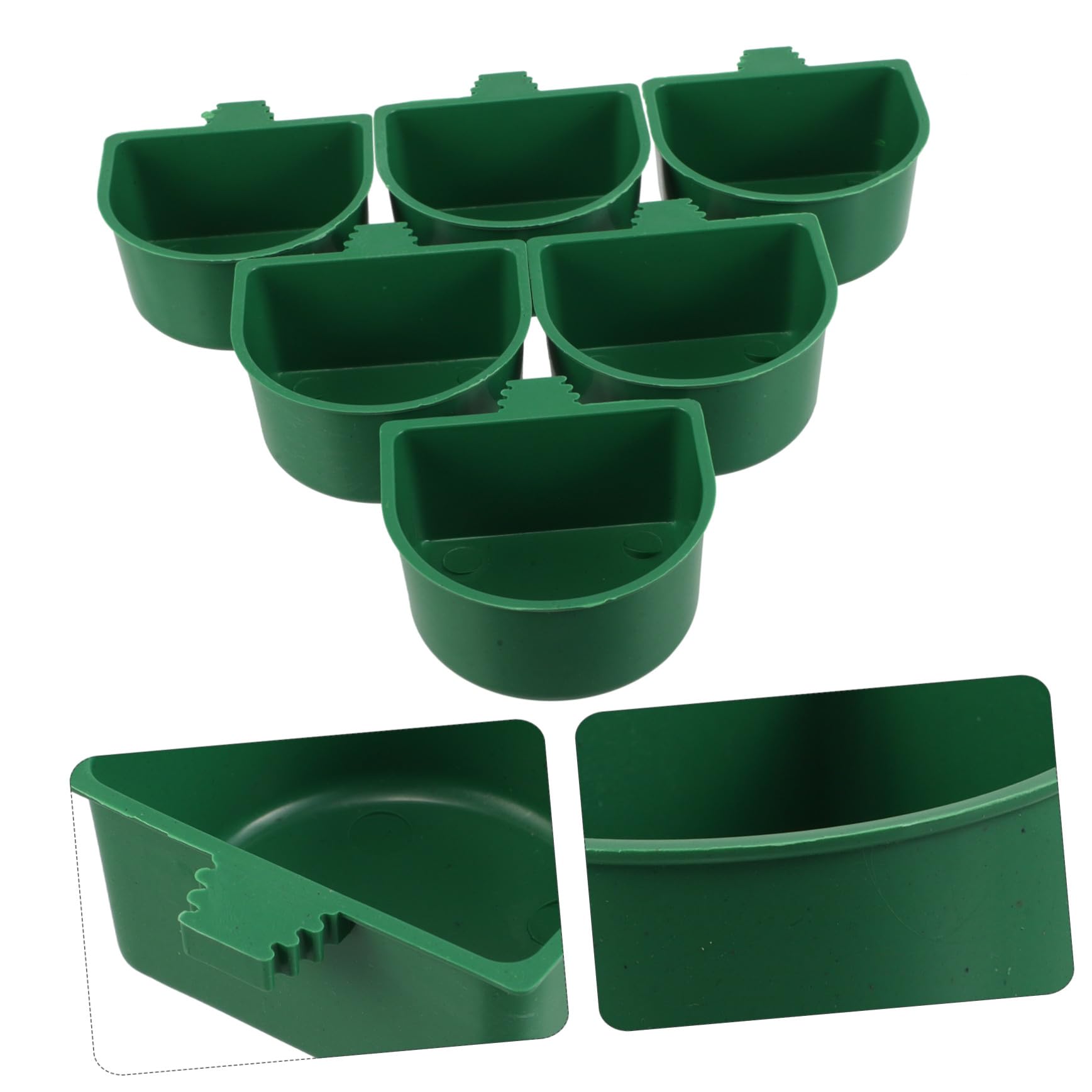 Hemobllo 30 Pezzi Ciotole Plastiche per Uccelli con Morsetto Abbeveratoio e Mangiatoia per Pappagalli e Piccoli Volatili Accessori Gabbia Resistenti e Versatili per Allevamento e Famiglie
