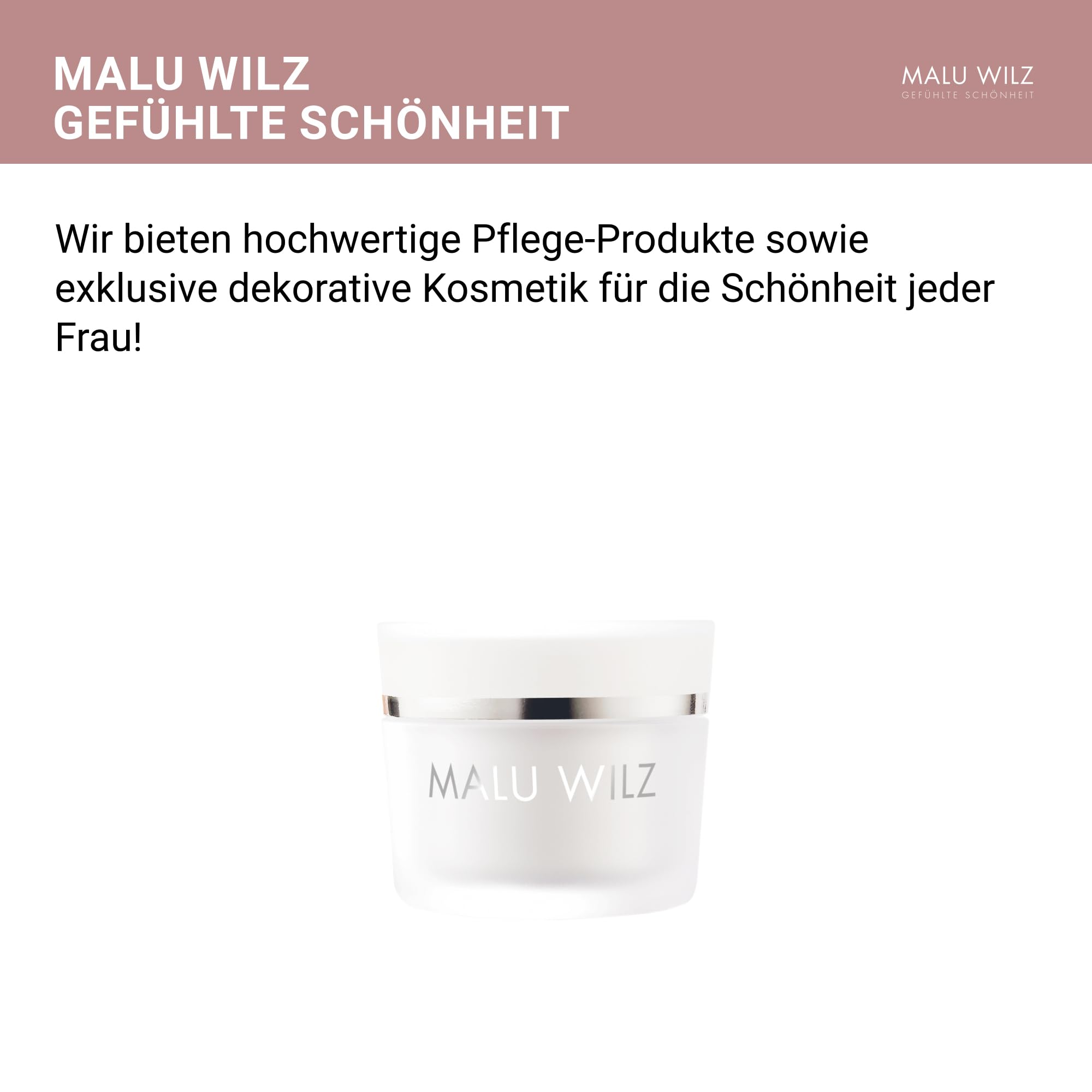 Malu Wilz Extra Rich Cream Feuchtigkeitscreme Gesicht 50ml I Anti Aging Gesichtspflege für trockene Haut I Anti Falten Creme, reich an Hyaluronsäure