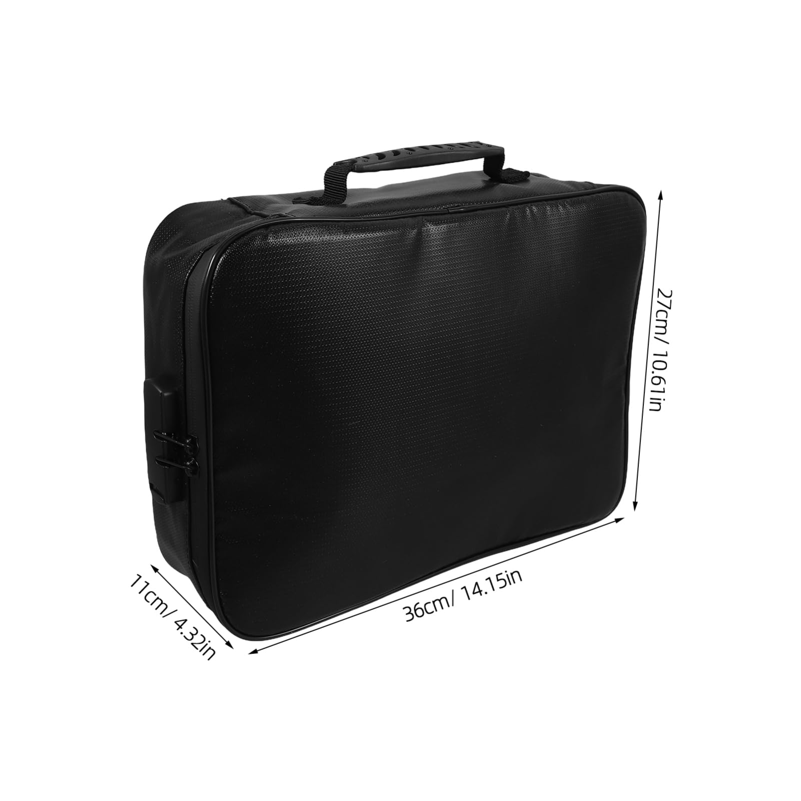 Borsa per Documenti Ignifuga con Maniglia e Serratura, Organizzatore a Strati per Casa, Organizza Documenti Importanti e Passaporti