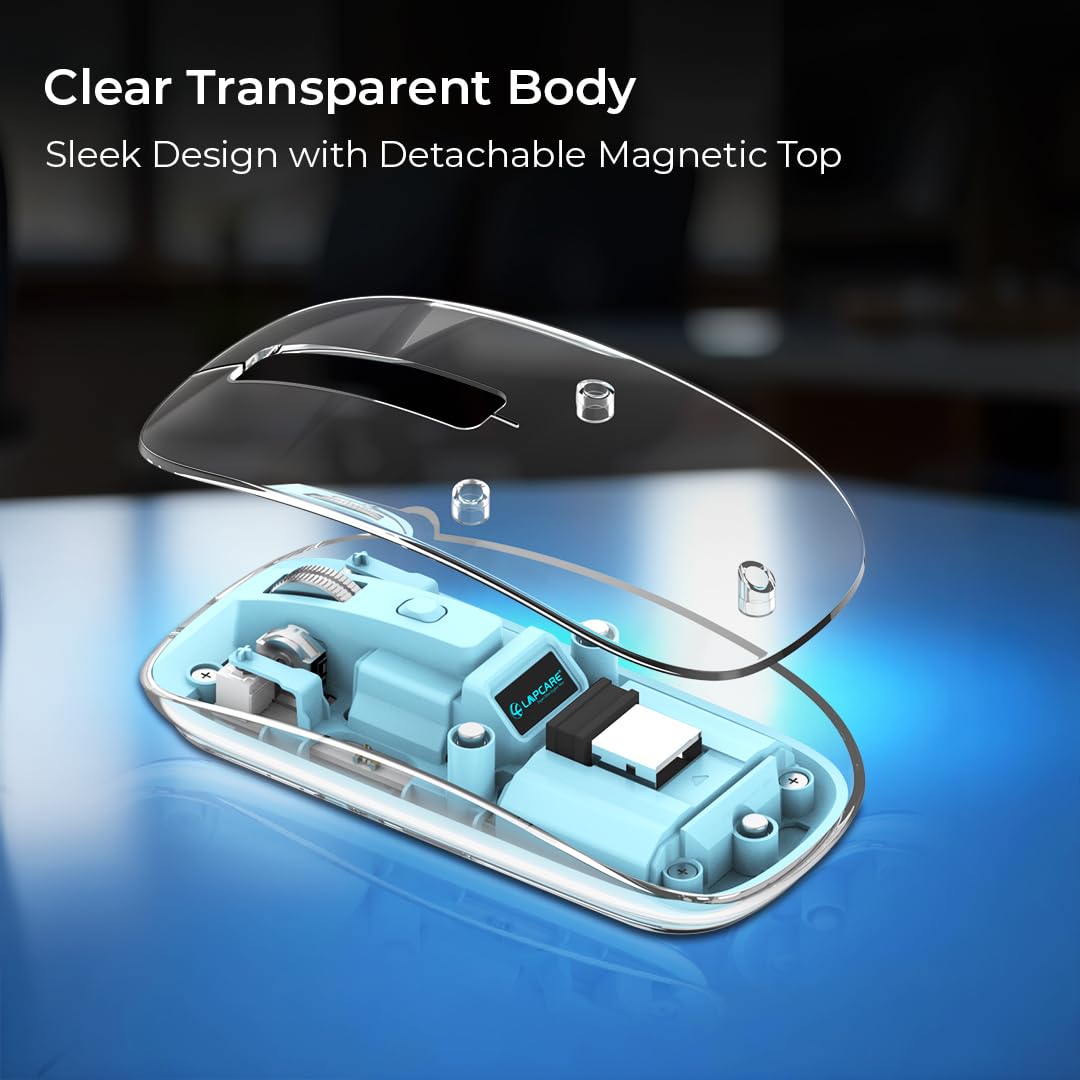 LAPCARE Trendy Wireless Mouse with detachable magnetic top
