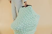 Vista 4 de Copper Pearl Funda multiusos: fundas de asiento de automóvil, funda de lactancia y funda de cochecito para el sol, tela elástica, uso para todas