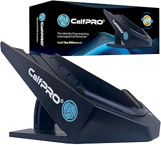 CalfPRO® Deepest Calf Stretcher for Plantar Fasciitis Relief. Deep Heel Lock Stretch Device for Tight Calves, Achilles, Hamstrings, & Foot Pain. Portable Mobility Tool for Athletes & Everyday Use