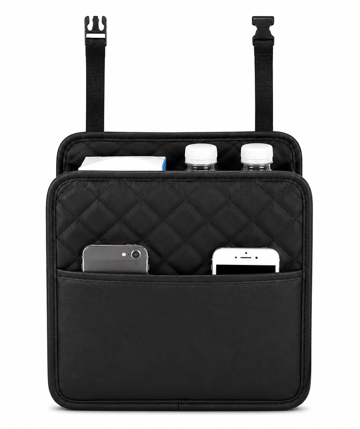 RSJ GROUP High Black Car Seat Hanging Organizer | Adjustable Buckle Storage Bag-image-40
