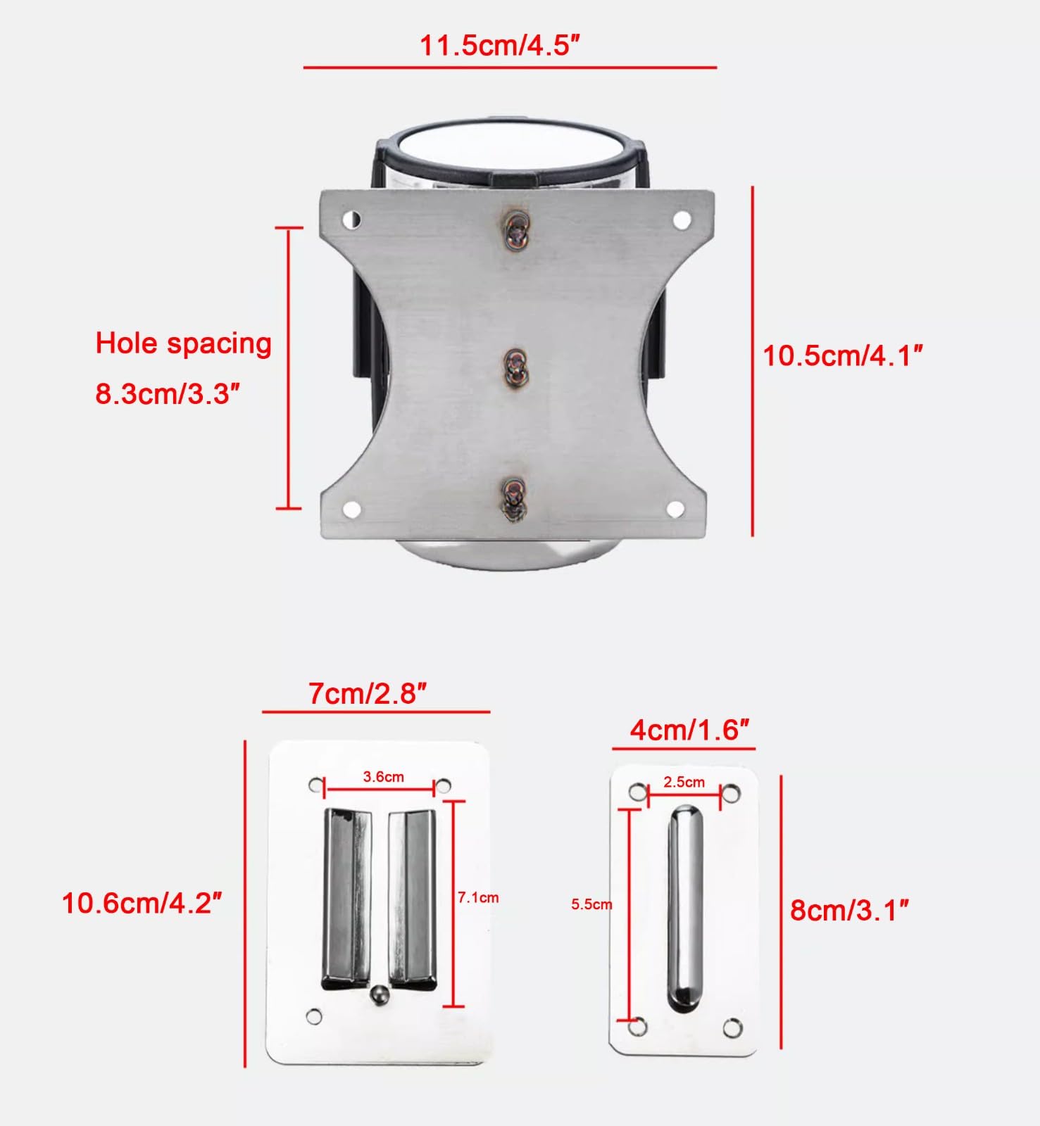 cinta de señalización, Cinturón de seguridad retráctil montado en la pared magnético, barrera sistema guía personas advertencia 2/3/5M(5M/16.4FT)