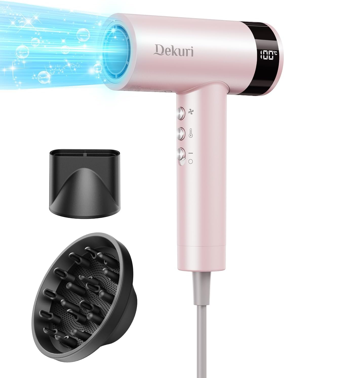 Hair Dryer 110 000 RPM High-Speed Fast Drying Blow Dryer 500 Million Ionic Lightweight Hairdryer with Diffuser Magnetic