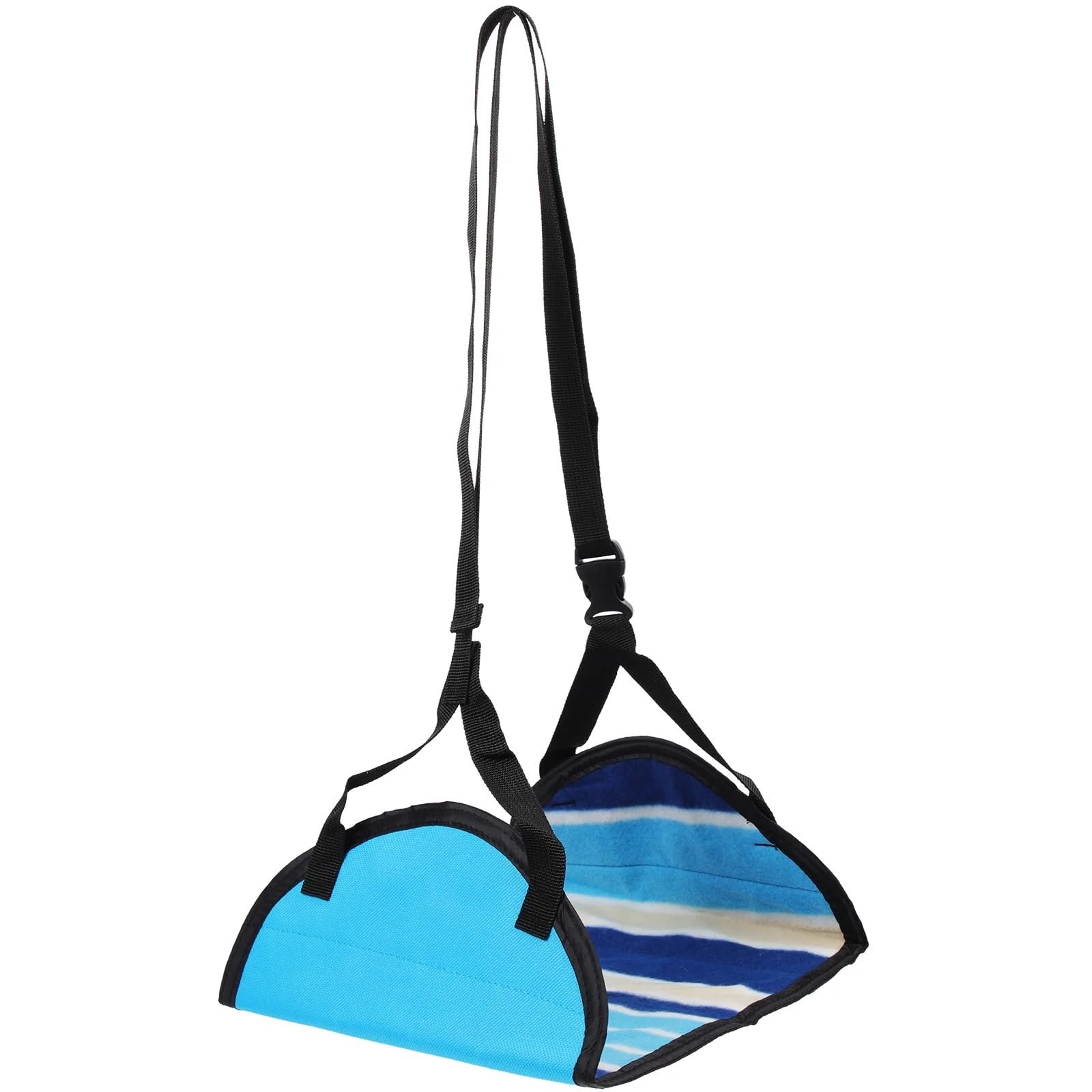 Tappetino da Viaggio Poggiapiedi for Aereo Supporto for Amaca Scrivania da Altalena Accessori for Gambe for Auto Amache Regolabili(Blue)