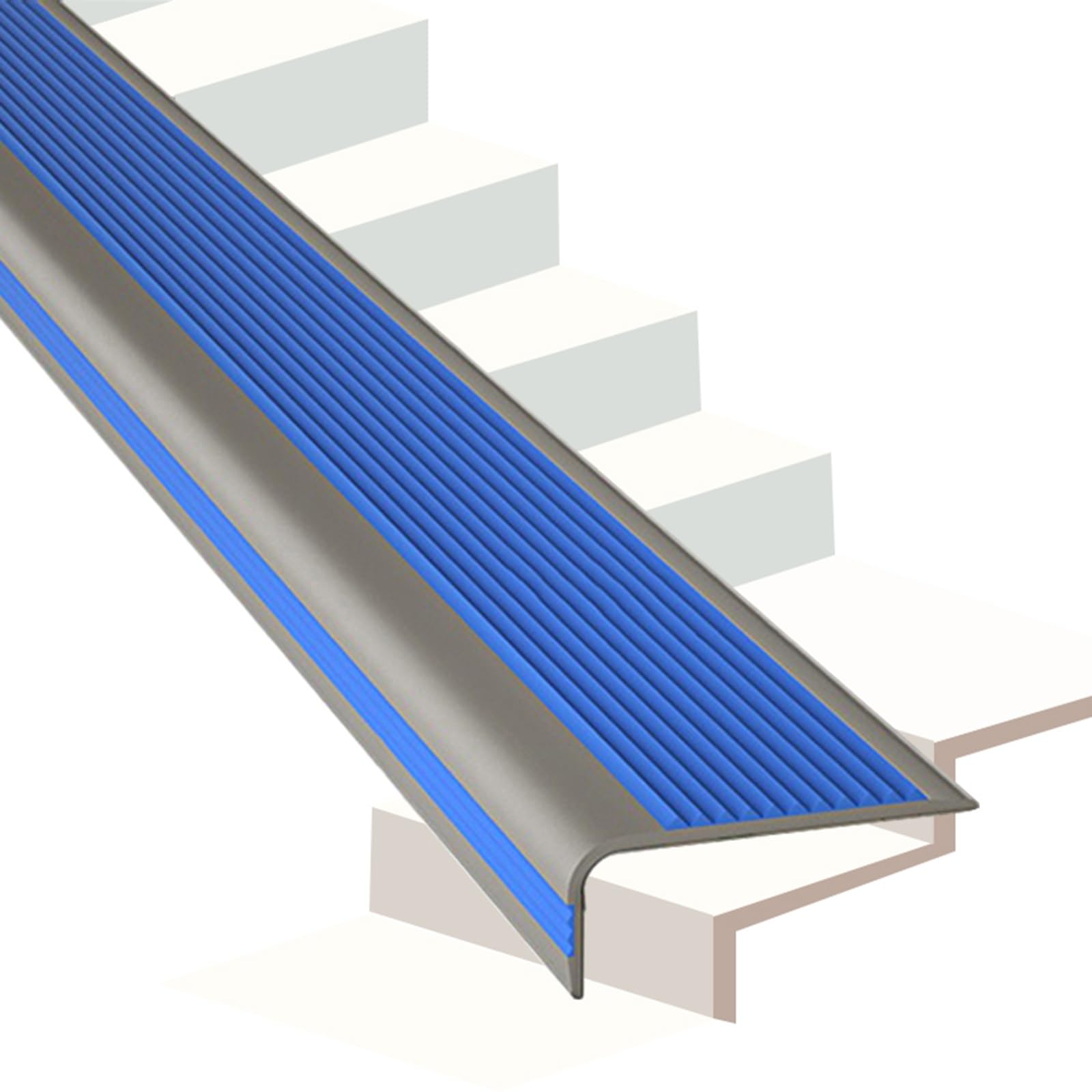 Nez de marche bois de 4 po avec ruban adhésif pour escalier intérieur