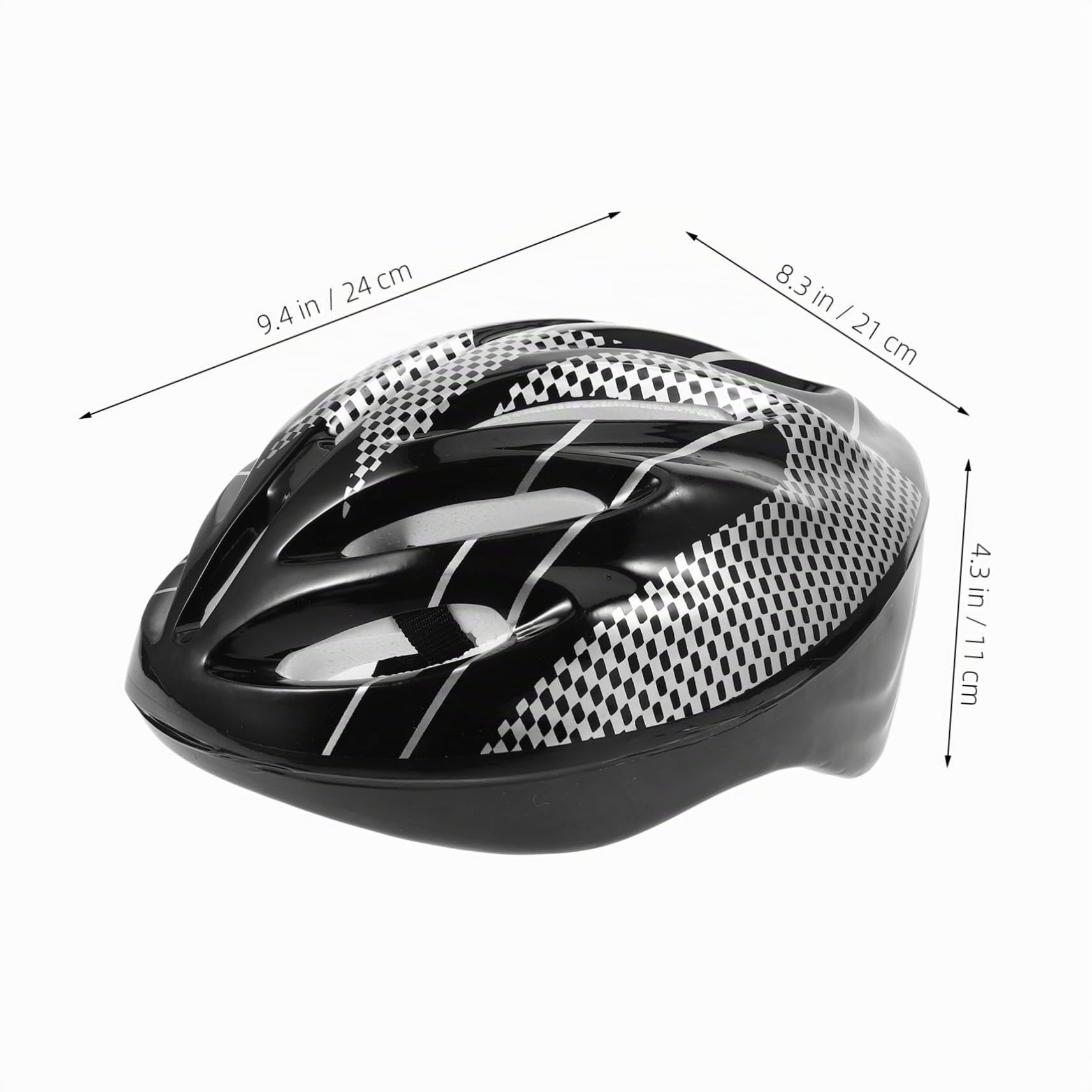 SUPVOX 1ensemble Set De Roller Skate Adulte Équipements De Sécurité Avec Casque Coudières Et Genouillères Parfait Pour Patinage Trottinette Couleur Noire