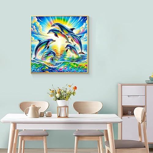 Miniatura 5 de WSLWXSHM Kits de pintura de diamantes para adultos, tortuga marina, kit de arte de diamantes de taladro completo, pintura 5D con diamantes,