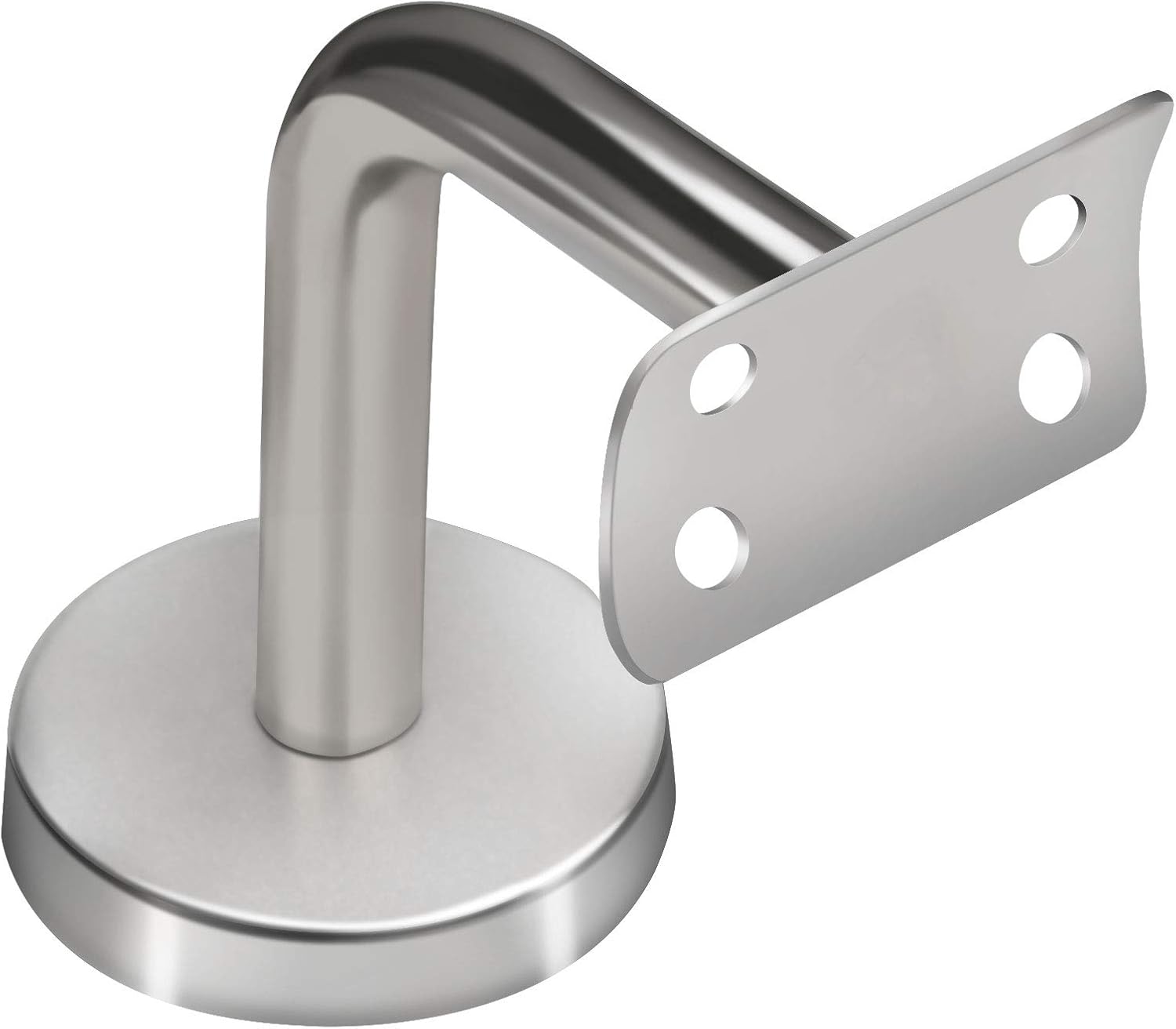 ZOENHOU 12 Pack Stainless Steel Handrail Brackets, Curved Handrail Brackets for Round Rails, Stairway Hardware Railing Bracket Holders with Mounting Screws for Guardrails Home Decor Malls