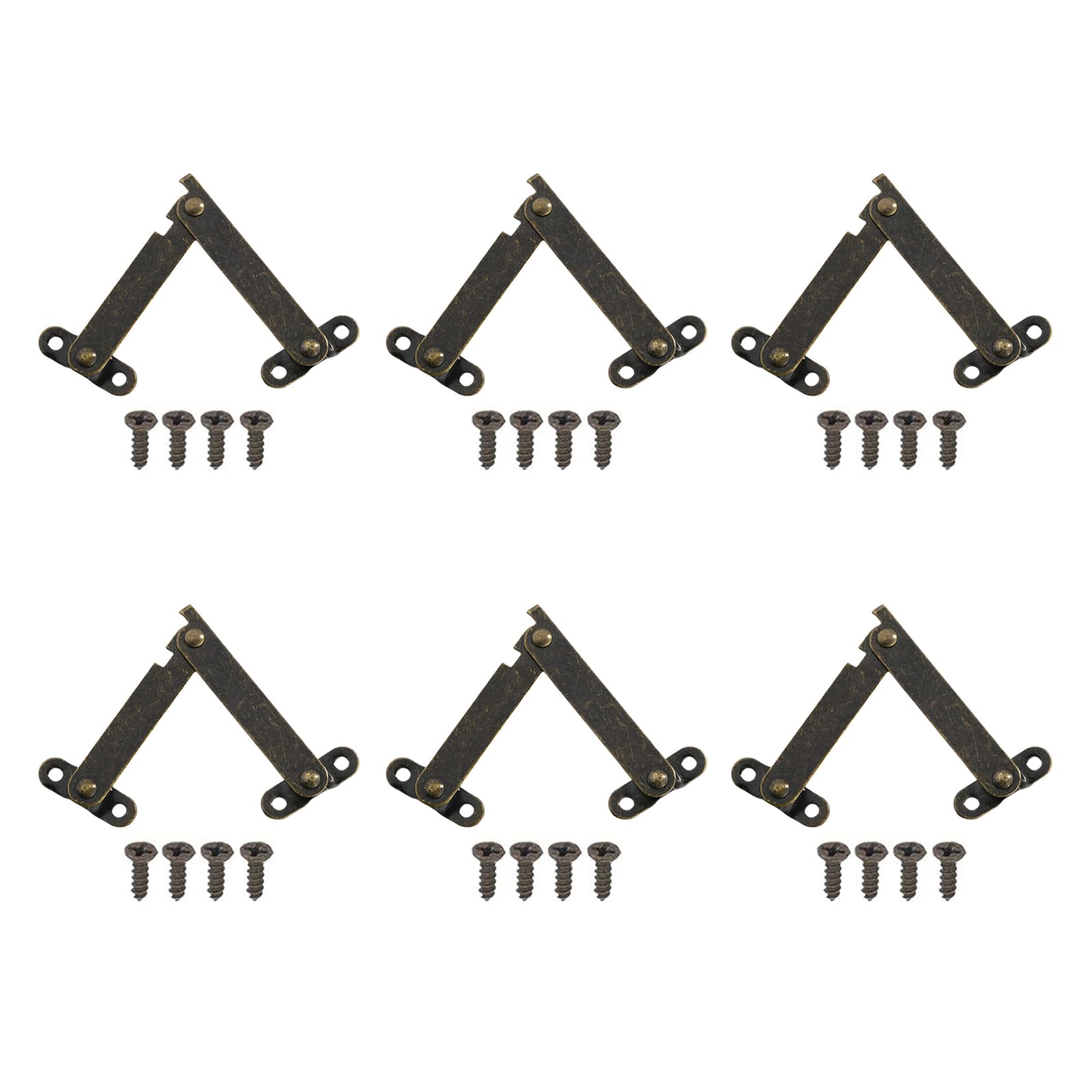Elnwnnkc Multicolor Metal Hinges For Wooden Box Lid Strong Strong Jewelry Cover Holder Smooth Quiet Opening Mechanism Rustproof Lid Joint