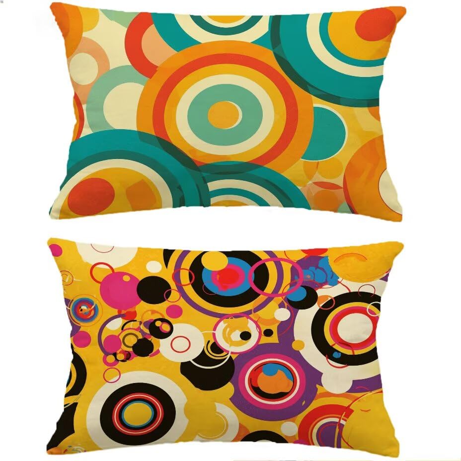 Housse de coussin de jardin imperméable 40x80 cm orange contre l'humidité du salon de jardin M-P377
