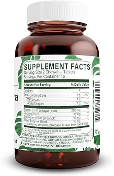 Natural Nutra Papaya Chewable Digestive Enzymes, 90 Vegan Tablets