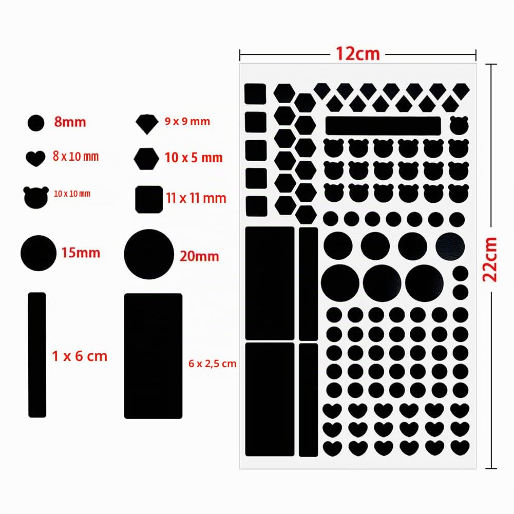 Foglio Attenuante di Luminositá,Cover LED Oscurante,Light Dimming Fogli,Cover LED Attenuatrice,Attenuazione Luce Bianca Foglio,Con 1 pezzo di pinzetta,Utilizzato per bloccare la luce