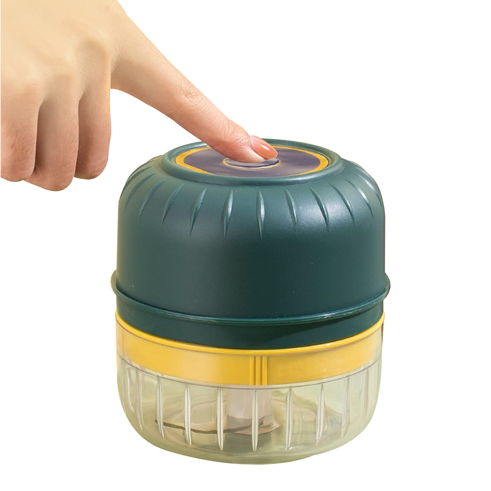 Trita Aglio 3 Lame Tritaglio Elettrico Ricaricabile - Mini Frullatore Da Cucina USB Tritaglio Portatile USB