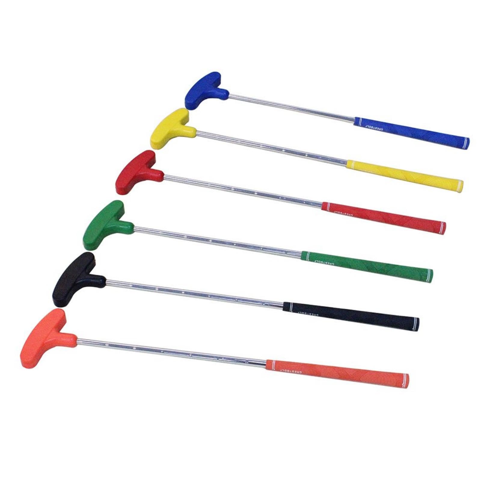CRESTGOLF Putter Golf 33inch,Gummi Griff, Golf Zubehör Putter Geeignet für Golfer jeder Stufe,Sechs Farben für Ihre Wahl, 6pcs Mixed Color.