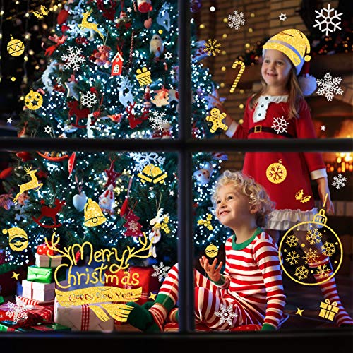 WOKKOL Decorazioni Natalizie, Vetrofanie Natale