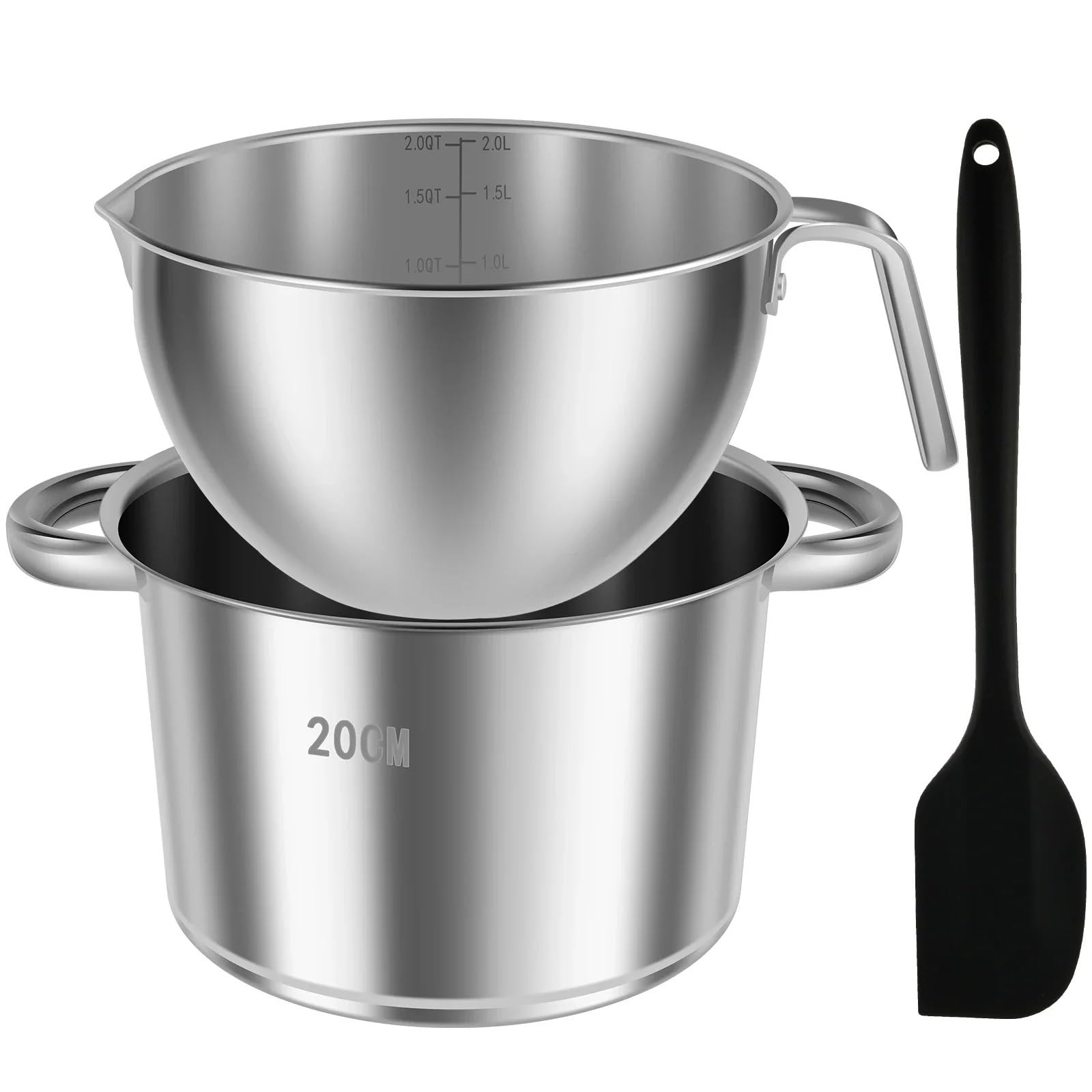 Juego De Ollas for Baño María, Resistente Y Fácil Usar para Cocina