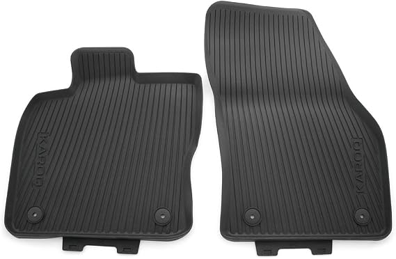 Skoda Karoq 57B061502 Rubber Floor Mat Set Front Black [Energy Class A]