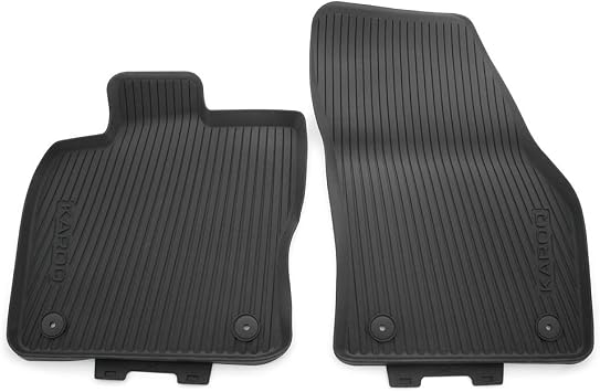 Skoda Karoq 57B061502 Rubber Floor Mat Set Front Black [Energy Class A]