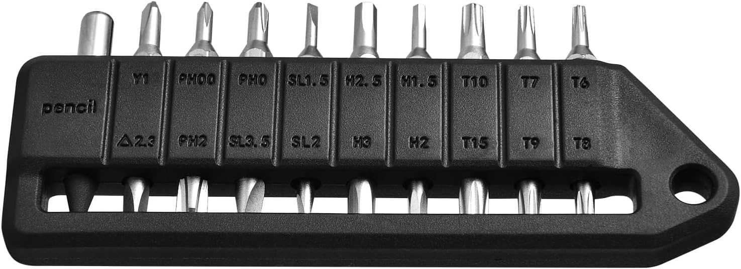 OKNIFE MBS1 4mm Hex Bit Screwdriver Set, 9 PCS Durable S2 Tool Steel Double-Ended Bit Set with Eternal Pencil, Ideal for Opry, D1, U1 Pro Series and Other 4mm Hex Nut Drivers - Image 6