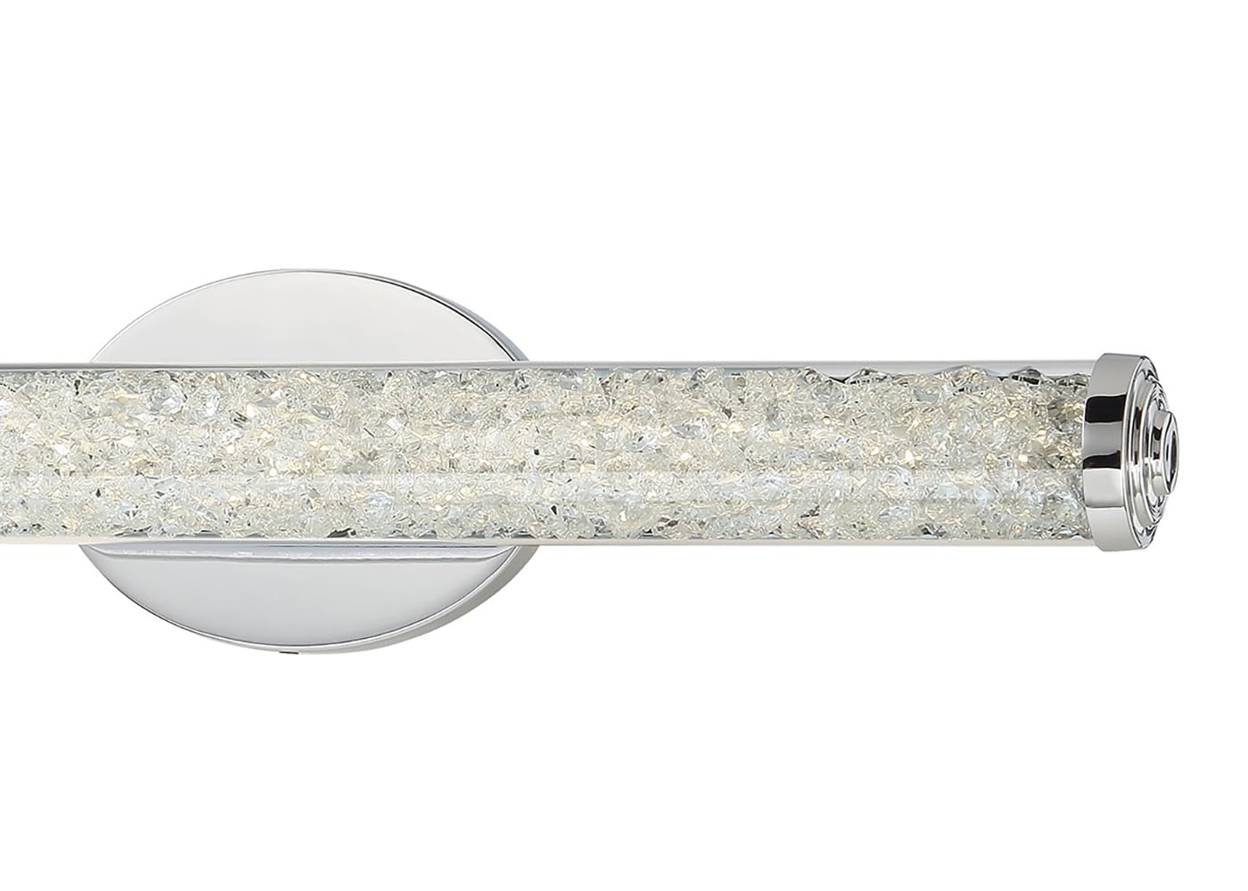 GEORGE KOVACS P1192-077-L Diamonds LED Vanity Bath Light, 1-Light, 23 Total Watts, 5-in H x 24-in W, Chrome