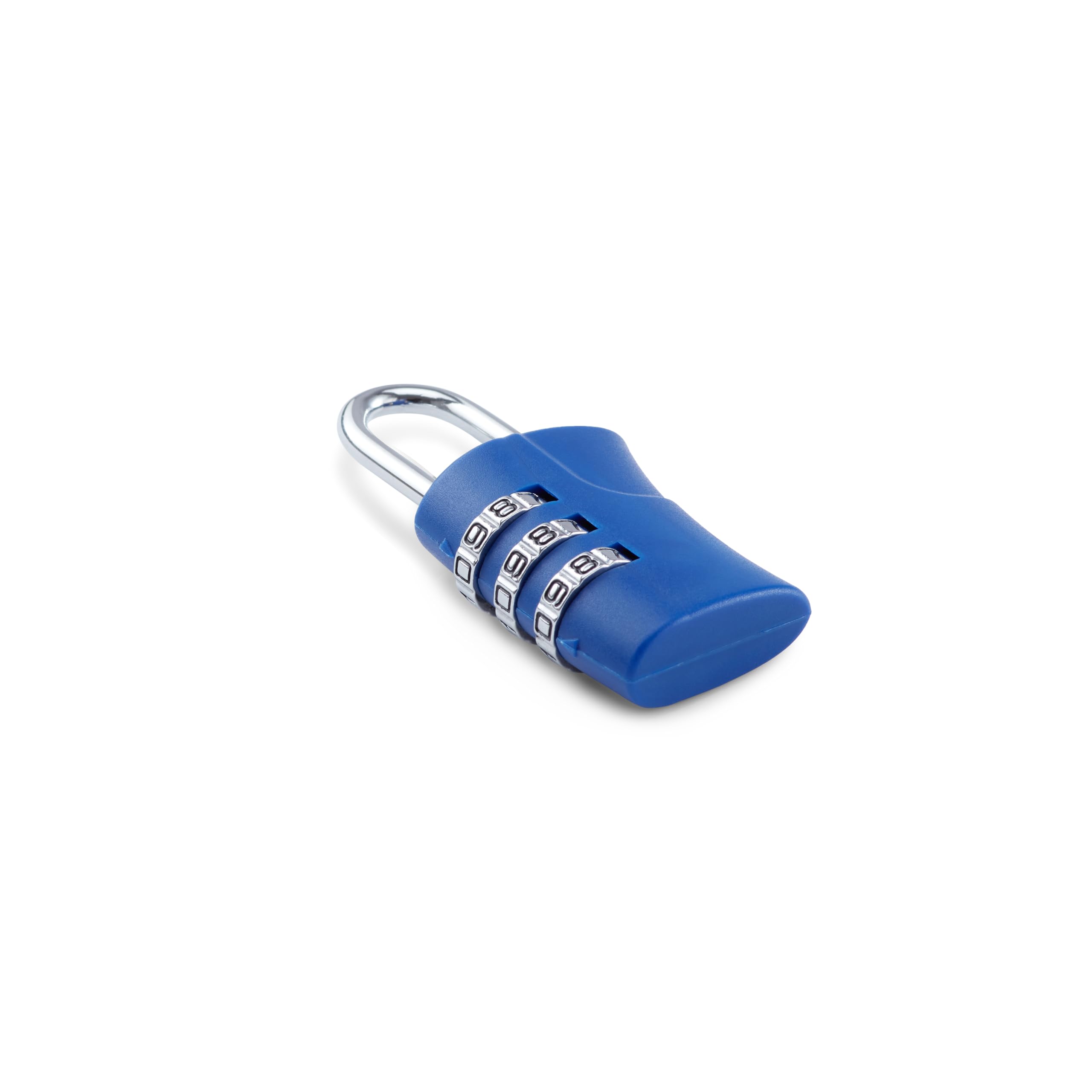 American Tourister Acrylonitrile Butadiene Styrene 3-Dial Combination Lock Secure Your Belongings with Confidence On The Go, Durable, and Stylish Design in Sleek Blue 1