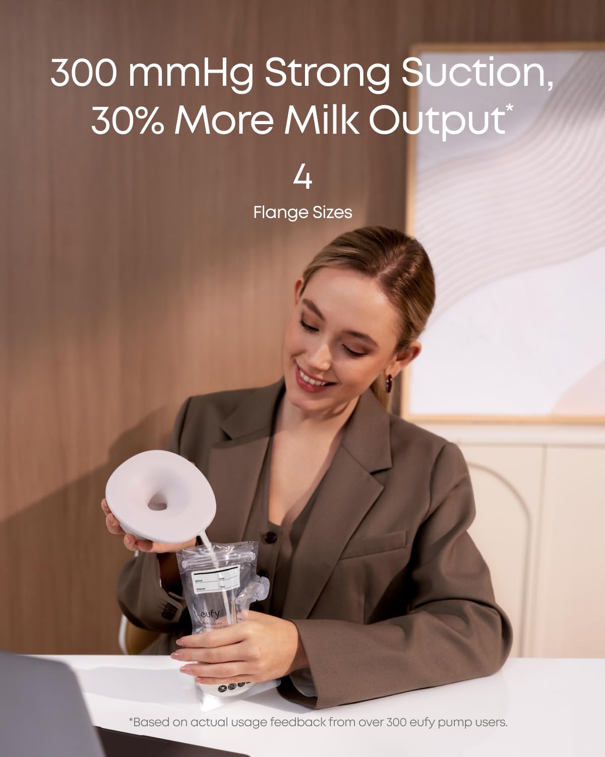 eufy - Extractor de leche portátil S1, extractor de leche eléctrico manos libres con tecnología de calefacción, control de aplicación, ritmo inteligente personalizado, succión de grado hospitalario