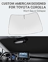 Vista 257 de Proadsy Parasol para parabrisas actualizado 2026, ajuste personalizado, Lexus NX 2022-2025 2026, 4 capas, plegable, protector de parasol frontal que