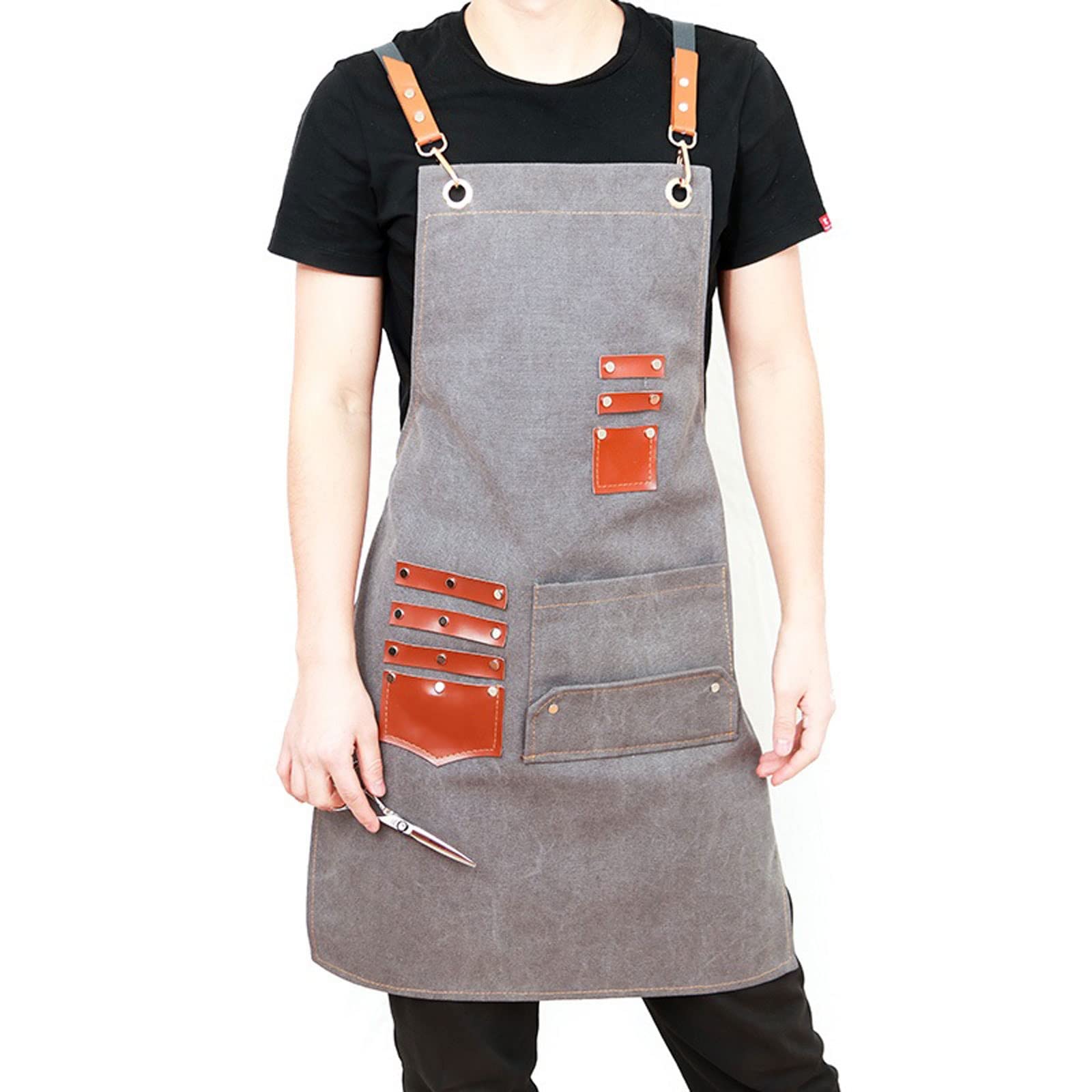 Grembiule da uomo donna Barista Tea House Parrucchiere Ristorante Abbigliamento da lavoro Cucina Cottura Nail Art Pittura