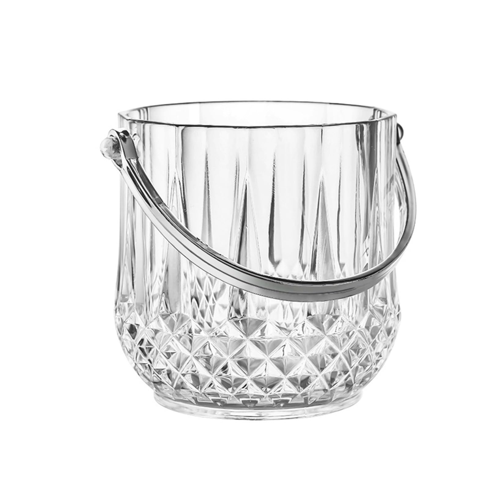 Lijiaxiuyc-101 ice bucket Acrylic Ice Bucket With Handle Transparent Champagne For Bar Party Restaurant champagne bucket