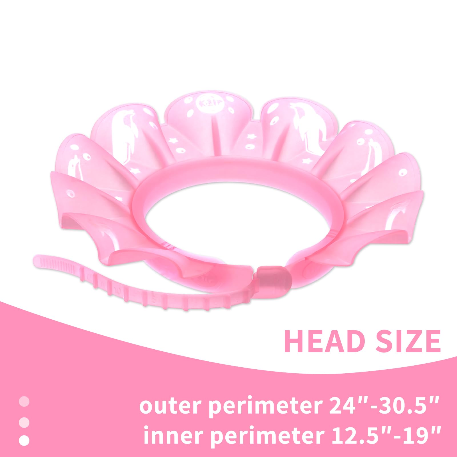 kair Baby Bath Visor Soft Silicone Shower Cap with Adjustable Fit