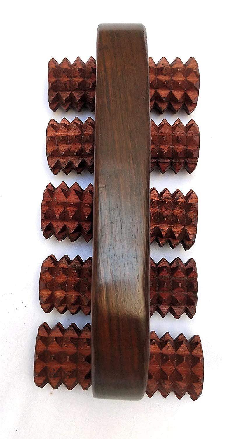 Wooden body massage, 8 wheels, handheld roller design wooden roller foot cargo body stress buster and accuPressure point device relaxation product health product foot mossagar and foot pain relief Wooden body massage, 8 wheels, handheld roller design wooden roller foot cargo body stress buster and accuPressure point device relaxation product health product foot mossagar and foot pain relief