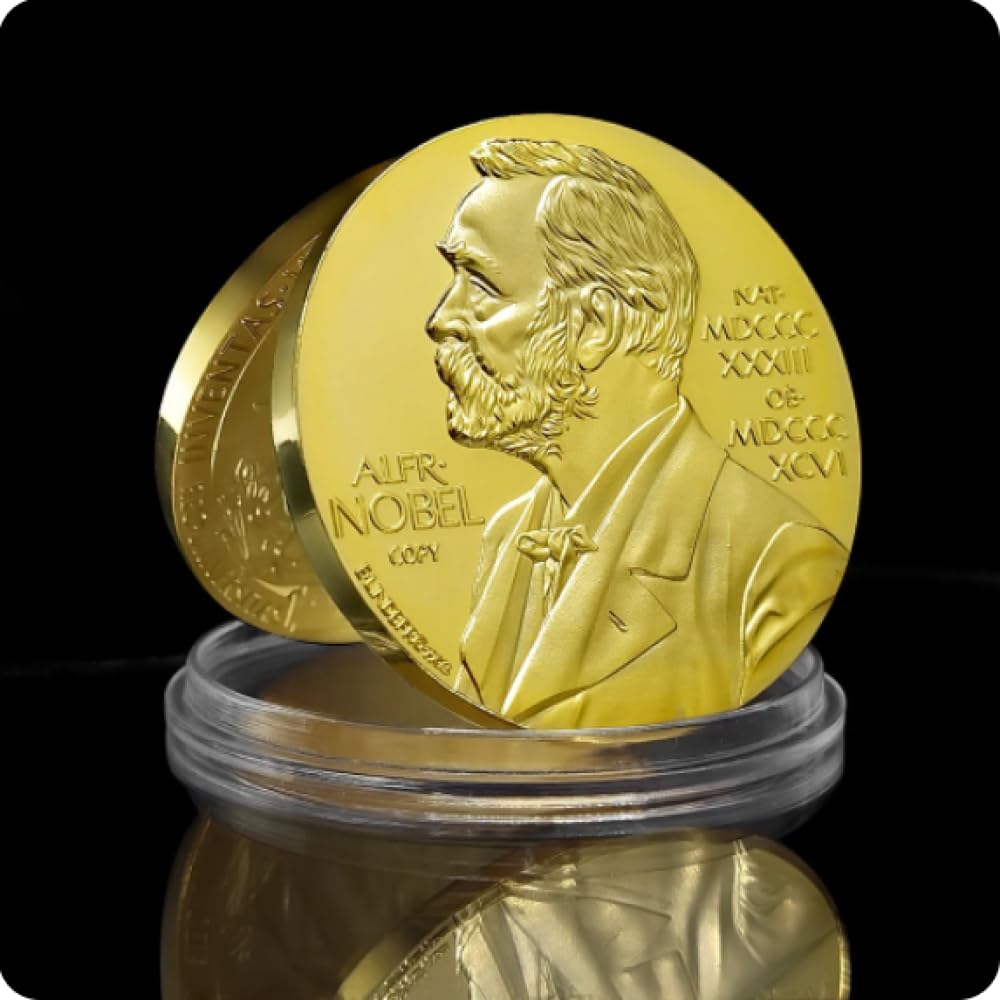 Rezajduie Gold Commemorative Coin Nobel Prize In Physiology Medicine Lenin Plated Coin Nobel Medal Collectibles Coin