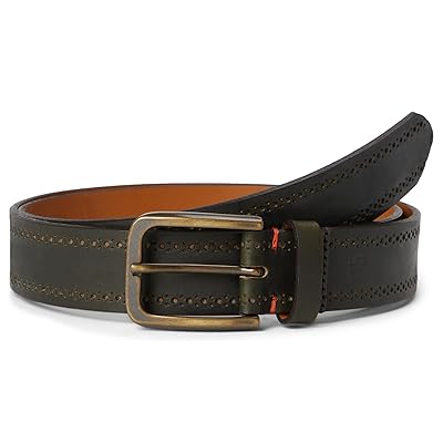 Johnston & Murphy 175th Anniversary Brogue Leather Belt Men