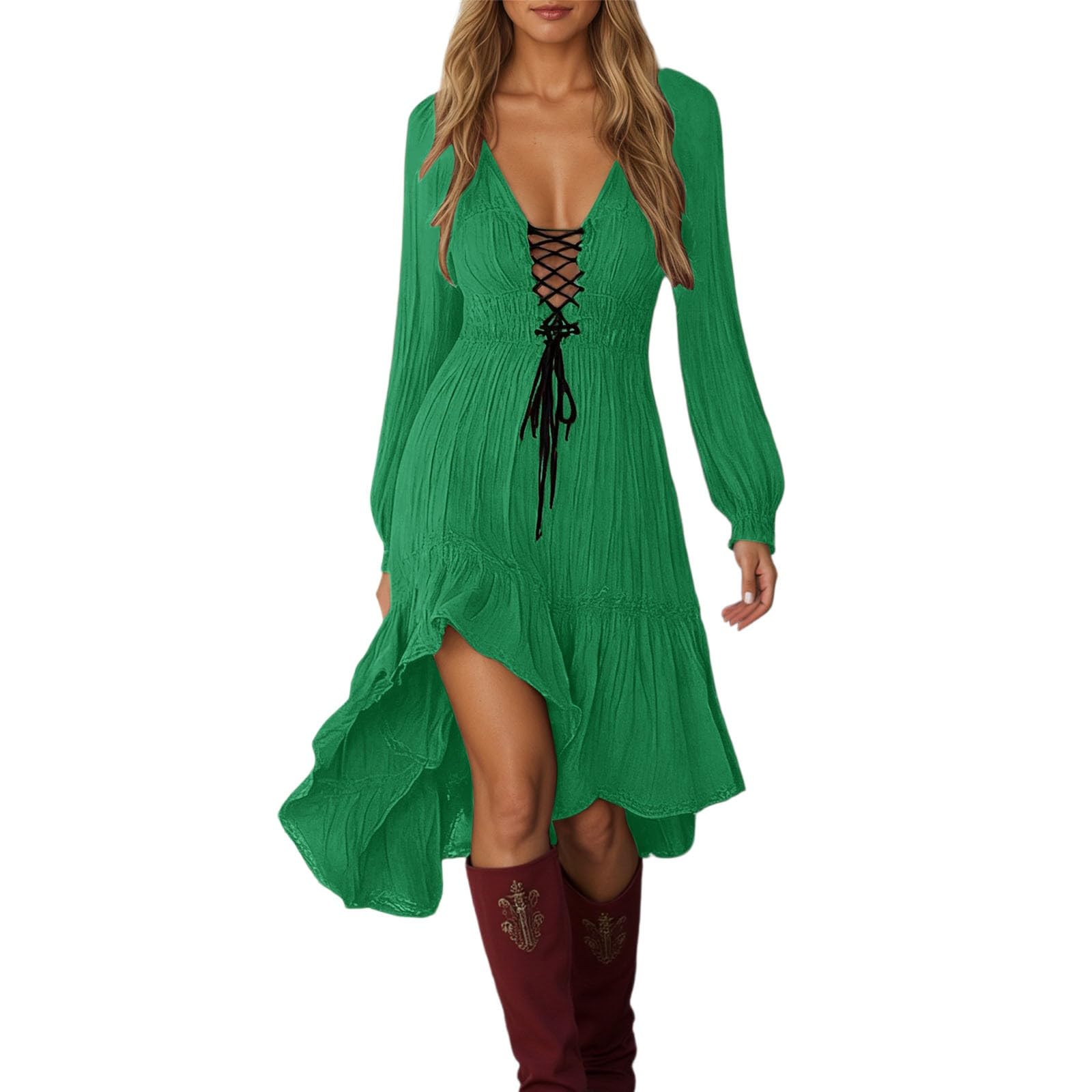 Robe longue d'été bohème fluide légère et confortable pour vos sorties