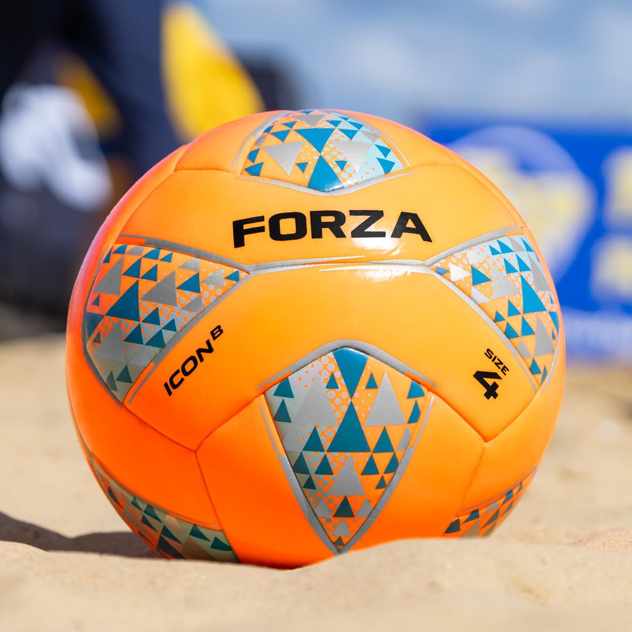 FORZA Icon Beach Soccer Ball | Durable Water-Resistant Soccer Ball for Sand & Beach | Sizes 3, 4 & 5 - FIFA Quality Certified