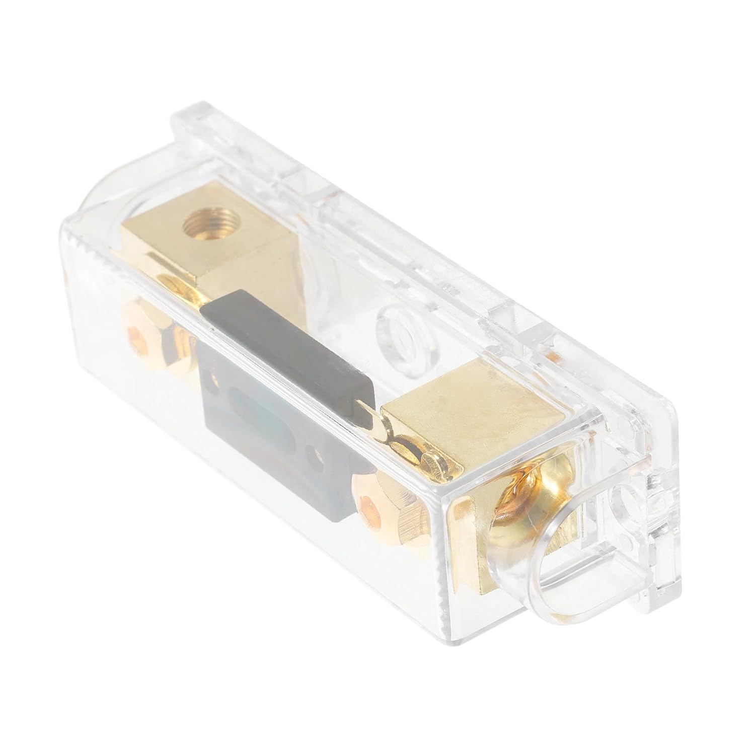 MAGICLULU 200A Auto Audio Fuse Block Transparent Amplifier Fuse Holder for Car Audio Systems Multi Function Circuit Protection Durable Design Easy Installation