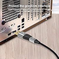 Vista 6 de CABLEDECONN Cable Mini DP a DisplayPort 8K/4K - 2.0 in, bidireccional, 8K @60Hz, 4K @144Hz