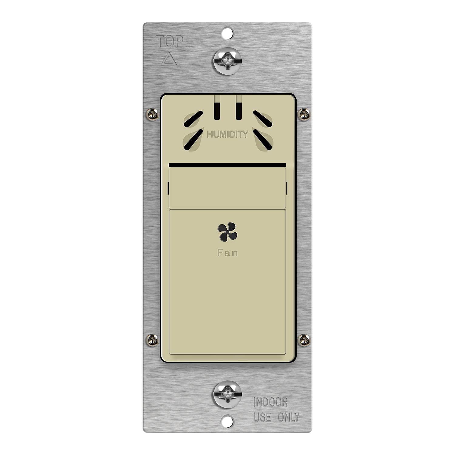 TOPGREENER Humidity Sensor Switch, Ivory, for Bathroom Fan