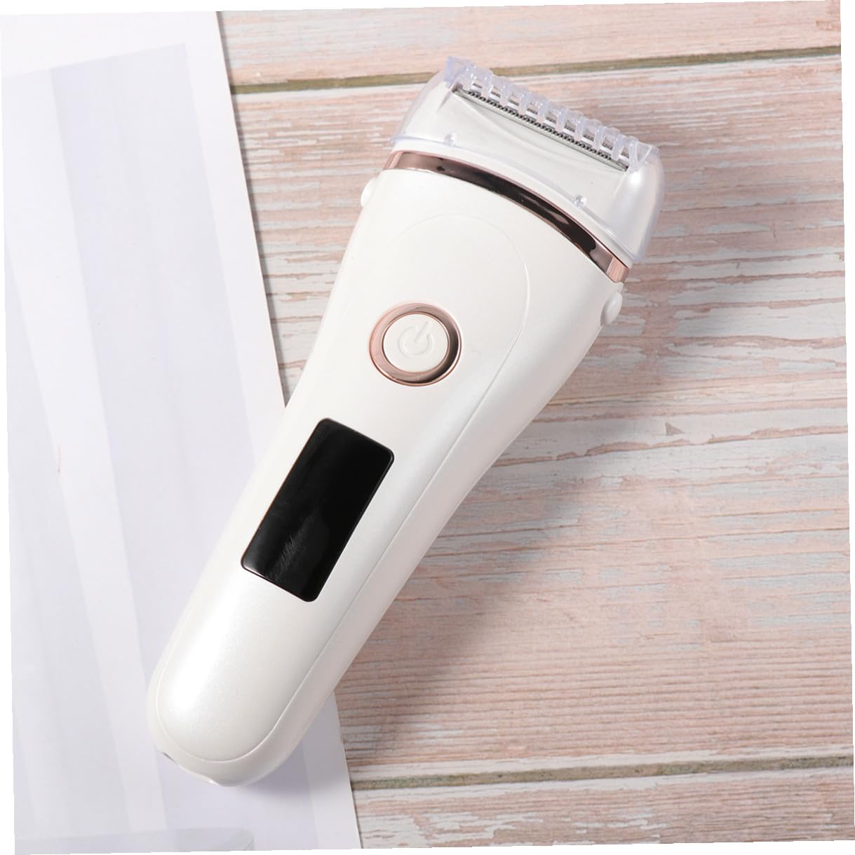 Mikikit Epilatore Elettrico Rasoi per Corpo e Sopracciglia Ricaricabile USB Donna Display Led Rapido e Indolore, Materiale Abs e Acciaio Inox, per Gambe e Ascelle